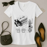 Engine Blueprint Women's V-Neck T-Shirt