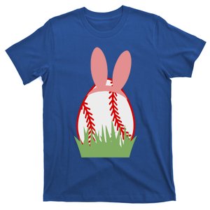 Easter Bunny Ears Baseball Player Coach Fan Lover Ball Gift T-Shirt