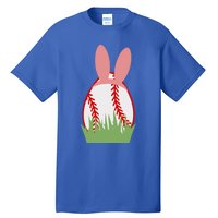 Easter Bunny Ears Baseball Player Coach Fan Lover Ball Gift Tall T-Shirt