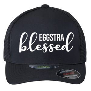 Eggstra Blessed Easter Holiday Flexfit Unipanel Trucker Cap