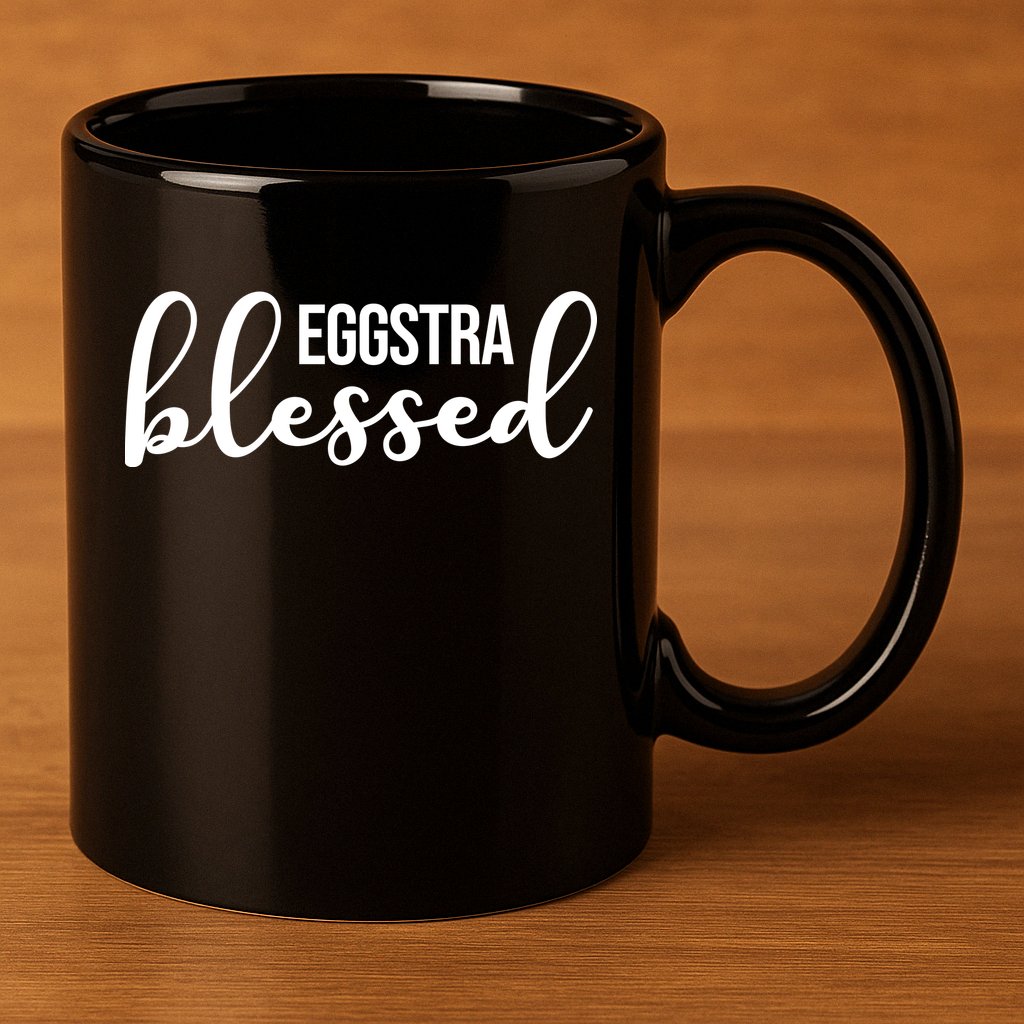 Eggstra Blessed Easter Holiday 11oz C Handle Ceramic Mug