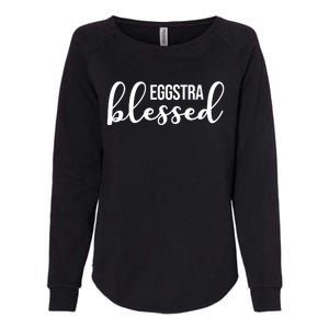 Eggstra Blessed Easter Holiday Womens California Wash Sweatshirt