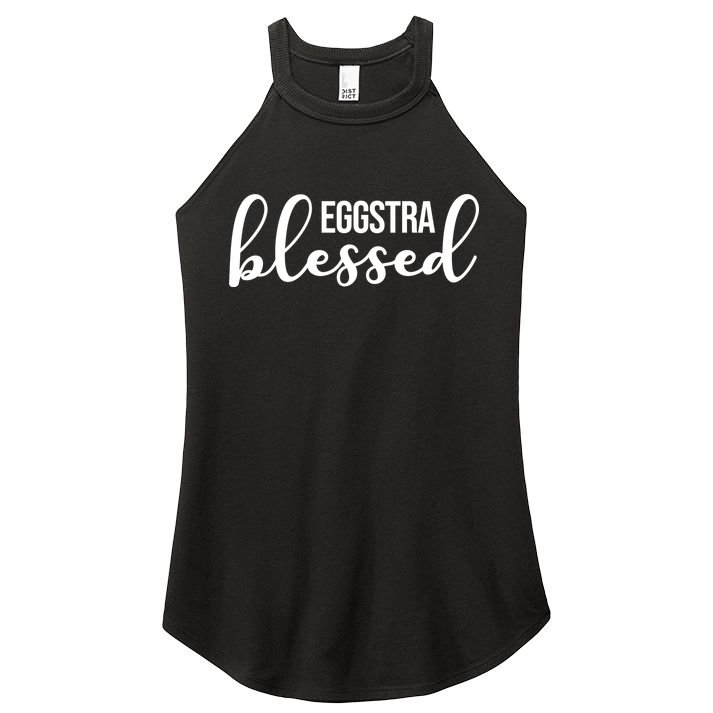 Eggstra Blessed Easter Holiday Women's Perfect Tri Rocker Tank