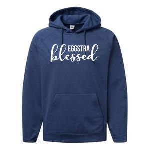 Eggstra Blessed Easter Holiday Performance Fleece Hoodie