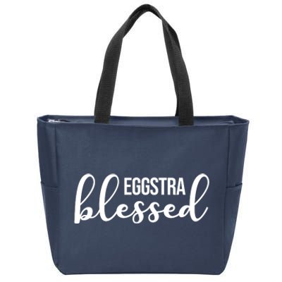 Eggstra Blessed Easter Holiday Zip Tote Bag