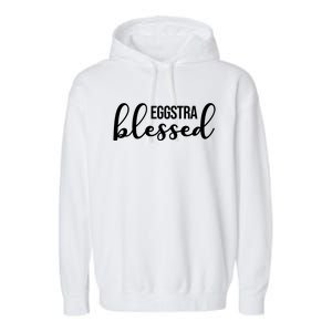 Eggstra Blessed Easter Holiday Garment-Dyed Fleece Hoodie