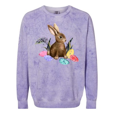 Easter Bunny Egg Spring Holiday Cute Colorblast Crewneck Sweatshirt