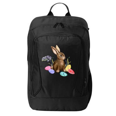 Easter Bunny Egg Spring Holiday Cute City Backpack