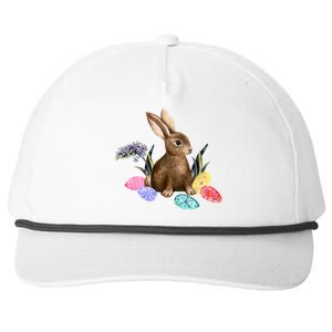 Easter Bunny Egg Spring Holiday Cute Snapback Five-Panel Rope Hat