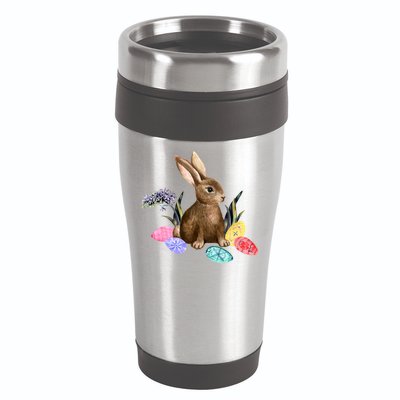 Easter Bunny Egg Spring Holiday Cute 16oz Travel Tumbler