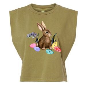 Easter Bunny Egg Spring Holiday Cute Garment-Dyed Women's Muscle Tee