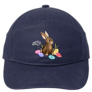 Easter Bunny Egg Spring Holiday Cute 7-Panel Snapback Hat