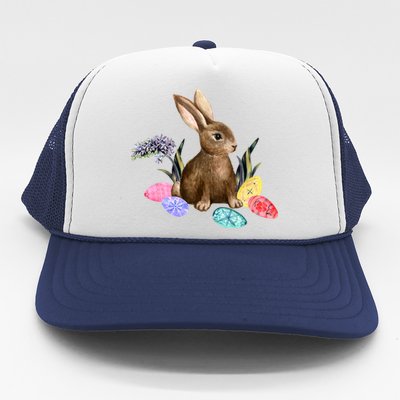 Easter Bunny Egg Spring Holiday Cute Trucker Hat