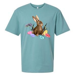 Easter Bunny Egg Spring Holiday Cute Sueded Cloud Jersey T-Shirt