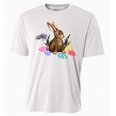 Easter Bunny Egg Spring Holiday Cute Cooling Performance Crew T-Shirt