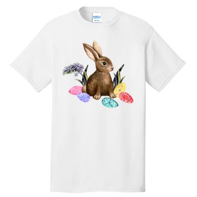 Easter Bunny Egg Spring Holiday Cute Tall T-Shirt