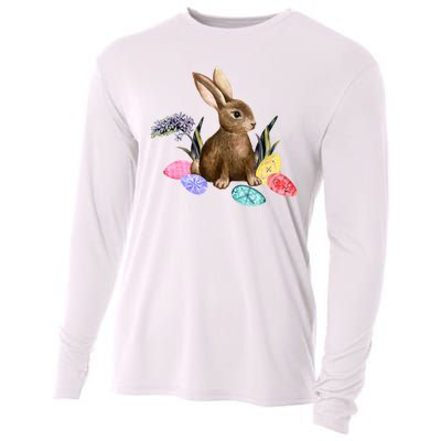 Easter Bunny Egg Spring Holiday Cute Cooling Performance Long Sleeve Crew