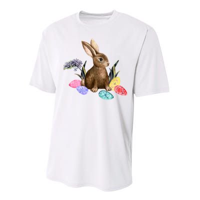 Easter Bunny Egg Spring Holiday Cute Performance Sprint T-Shirt