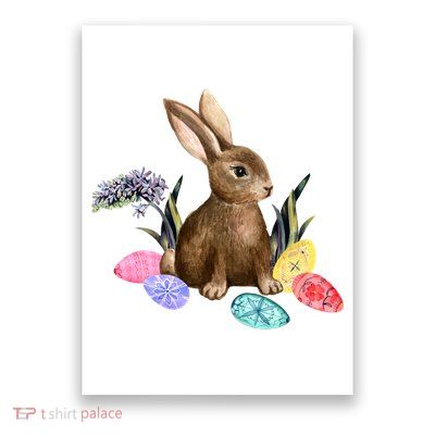 Easter Bunny Egg Spring Holiday Cute Poster