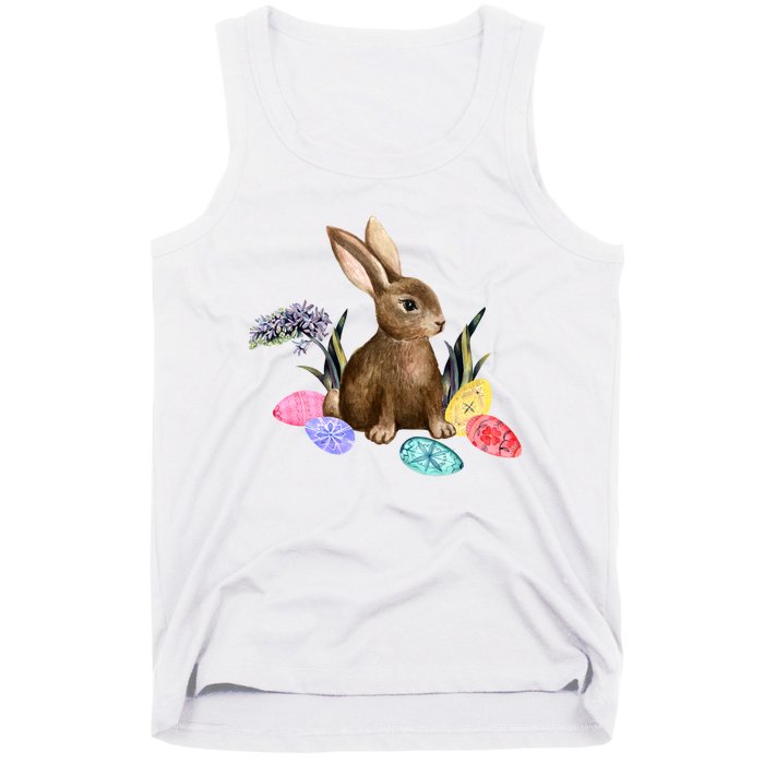 Easter Bunny Egg Spring Holiday Cute Tank Top