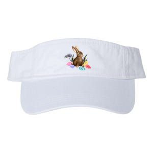 Easter Bunny Egg Spring Holiday Cute Valucap Bio-Washed Visor