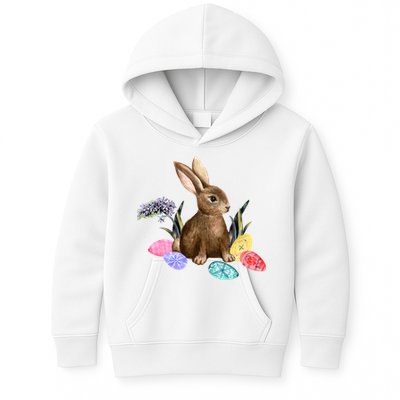 Easter Bunny Egg Spring Holiday Cute Kids Hoodie