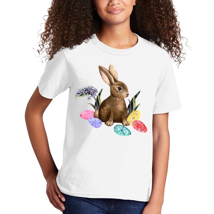 Easter Bunny Egg Spring Holiday Cute Kids T-Shirt