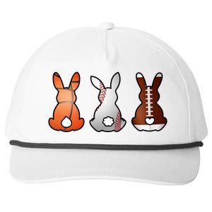 Easter Bunny Football Basketball Baseball Sports Fan Snapback Five-Panel Rope Hat