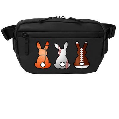 Easter Bunny Football Basketball Baseball Sports Fan Crossbody Pack