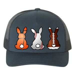 Easter Bunny Football Basketball Baseball Sports Fan Yupoong Adult 5-Panel Trucker Hat