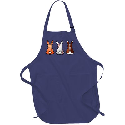 Easter Bunny Football Basketball Baseball Sports Fan Full-Length Apron With Pockets