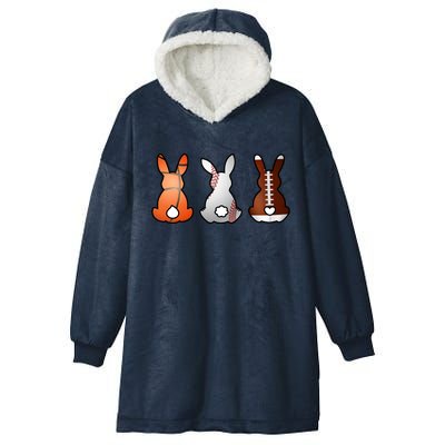 Easter Bunny Football Basketball Baseball Sports Fan Hooded Wearable Blanket