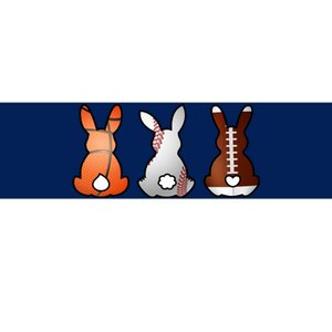 Easter Bunny Football Basketball Baseball Sports Fan Bumper Sticker