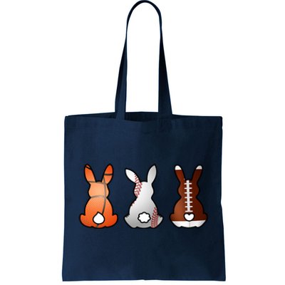 Easter Bunny Football Basketball Baseball Sports Fan Tote Bag