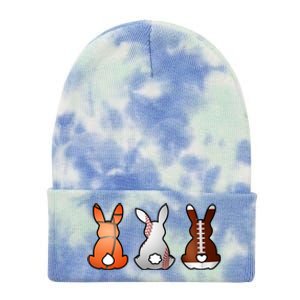 Easter Bunny Football Basketball Baseball Sports Fan Tie Dye 12in Knit Beanie