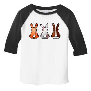 Easter Bunny Football Basketball Baseball Sports Fan Toddler Fine Jersey T-Shirt