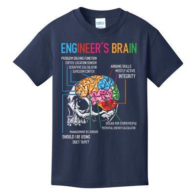 Engineers Brain Funny Engineering Games Process Engineer Kids T-Shirt