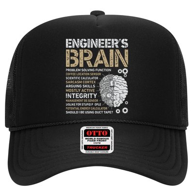 Engineers Brain Funny Process Engineer Men Engineering Gift Trucker Hat