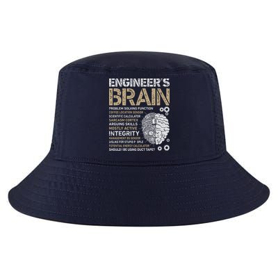 Engineers Brain Funny Process Engineer Men Engineering Gift Cool Comfort Performance Bucket Hat