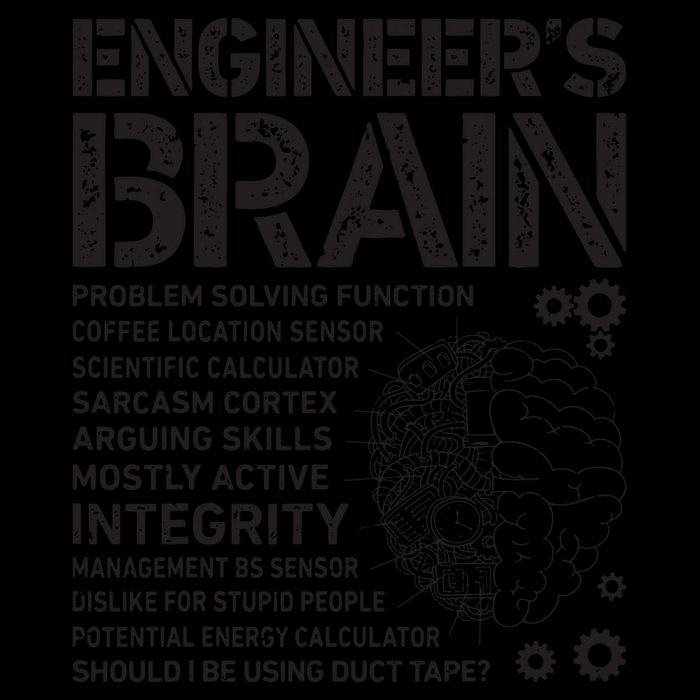Engineers Brain Funny Process Engineer Men Engineering Gift 16oz Travel Tumbler