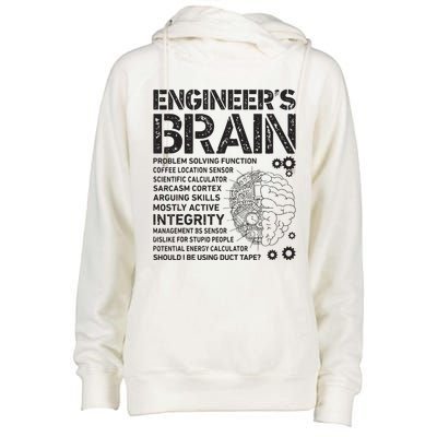 Engineers Brain Funny Process Engineer Men Engineering Gift Womens Funnel Neck Pullover Hood