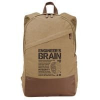 Engineers Brain Funny Process Engineer Men Engineering Gift Cotton Canvas Backpack