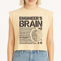 Engineers Brain Funny Process Engineer Men Engineering Gift Garment-Dyed Women's Muscle Tee