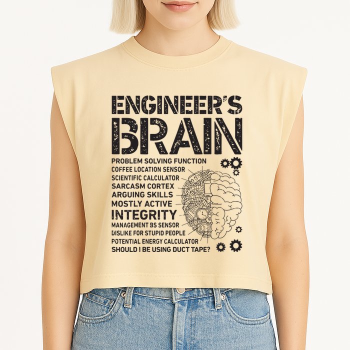 Engineers Brain Funny Process Engineer Men Engineering Gift Garment-Dyed Women's Muscle Tee