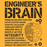 Engineers Brain Funny Process Engineer Men Engineering Gift Pom Pom 12in Knit Beanie