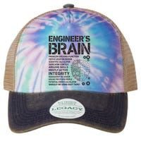 Engineers Brain Funny Process Engineer Men Engineering Gift Legacy Tie Dye Trucker Hat