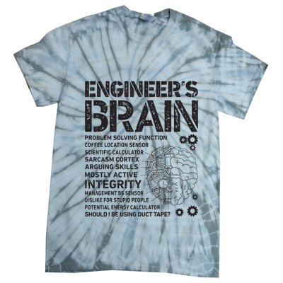 Engineers Brain Funny Process Engineer Men Engineering Gift Tie-Dye T-Shirt