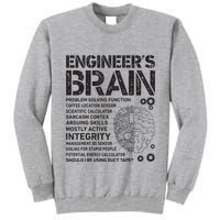 Engineers Brain Funny Process Engineer Men Engineering Gift Tall Sweatshirt