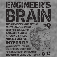 Engineers Brain Funny Process Engineer Men Engineering Gift Tall Sweatshirt