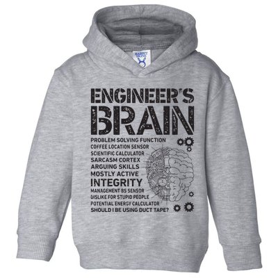 Engineers Brain Funny Process Engineer Men Engineering Gift Toddler Hoodie
